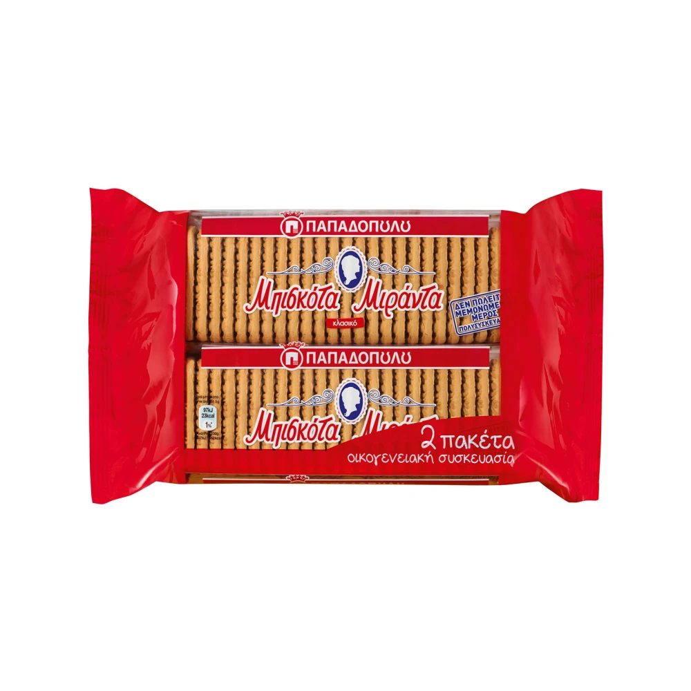 Μπισκότα Μιράντα ΠΑΠΑΔΟΠΟΥΛΟΥ 250gr (2x250gr)