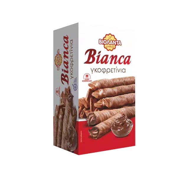 Γκοφρετίνια με Πραλίνα Φουντουκιού Bianca ΒΙΟΛΑΝΤΑ 160gr