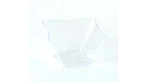 Μπωλ Τετράπλευρο Κυματιστό Διάφανο 60ml Κιβώτιο DK GROUP 1000τμχ