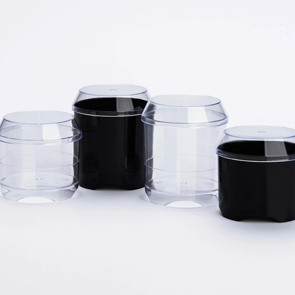 Ποτήρι με Καπάκι (Σετ Διάφανο) Στρόγγυλο Φαρδύ 60ml DK GROUP 30τμχ