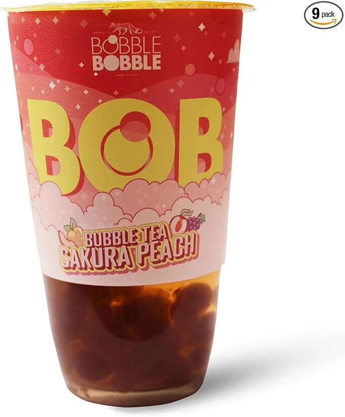 Πράσινο Τσάι Bubble Tea Sakura Peach Κιβώτιο BOBBLE BOBBLE 360ml (9x360ml)