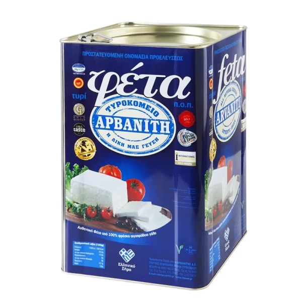 Φέτα Π.Ο.Π Δοχείο ΑΡΒΑΝΙΤΗ ~14kg