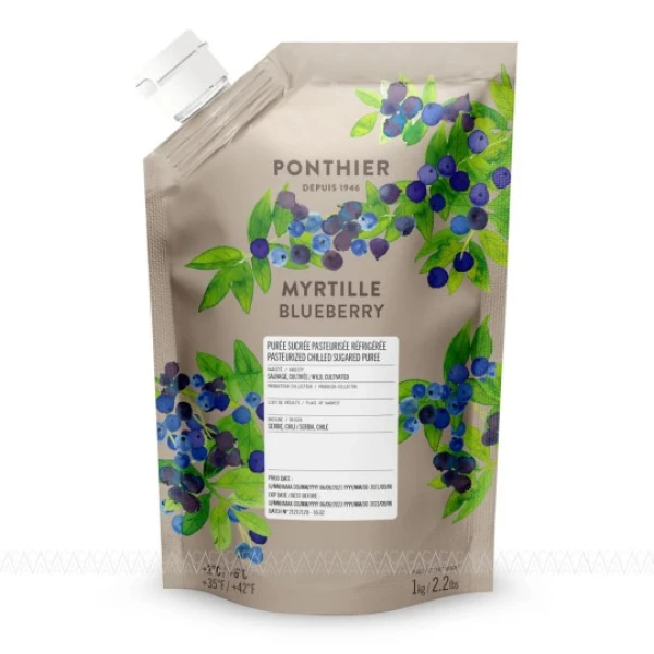 Πουρές Φρούτων Blueberry σε Aσκό PONTHIER 1kg