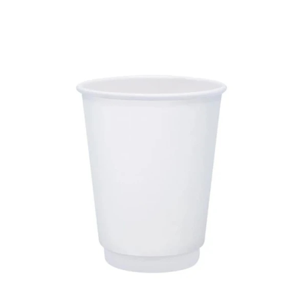 Ποτήρι Χάρτινο Διπλότοιχο Λευκό 14oz 25τμχ