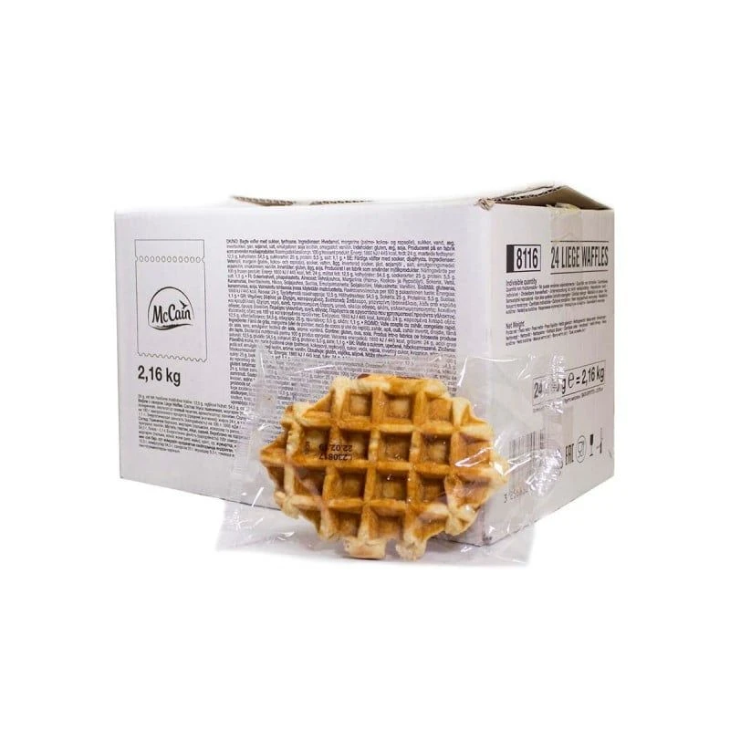 Βελγικές Βάφλες Κατεψυγμένες MC CAIN 90gr (24x90gr)