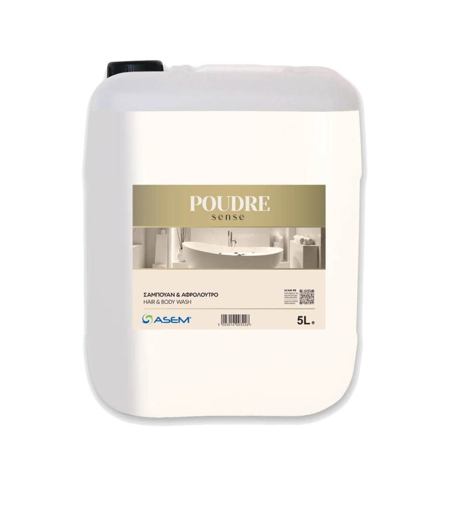 Σαμπουάν & Αφρόλουτρο με Άρωμα Πούδρας ASEM 5lt
