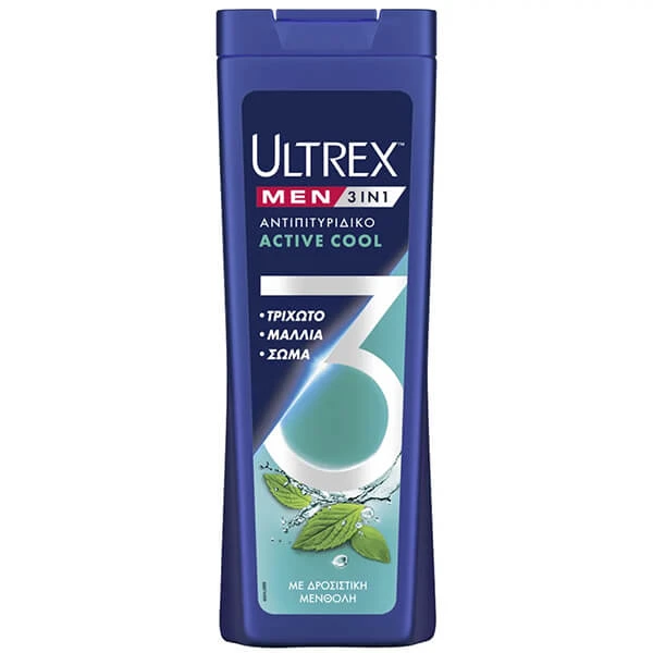 Σαμπουάν Active Cool 3in1 ULTREX 360ml