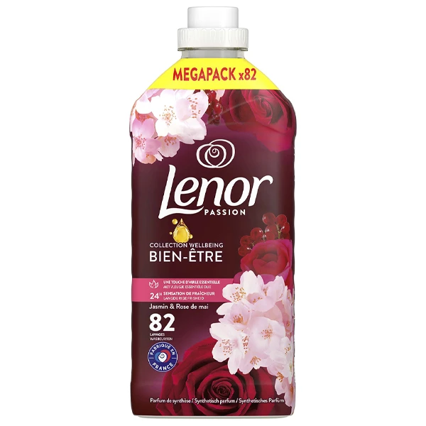 Μαλακτικό Ρούχων 82μεζ. Passion Jasmine & Rose LENOR 1722ml