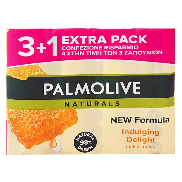 Σαπούνι Milk & Honey PALMOLIVE 90gr (3+1 ΔΩΡΟ)