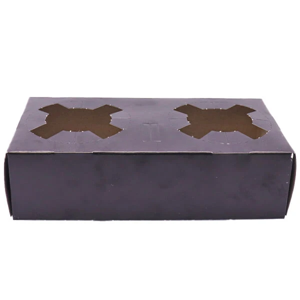 Ποτηροθήκη 2 Θέσεων Μαύρη 50τμχ