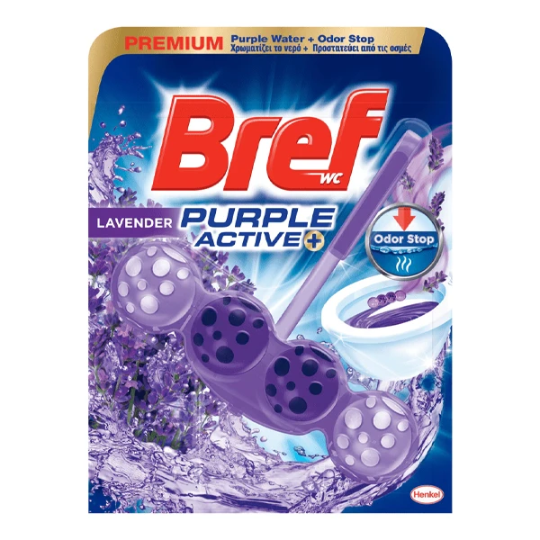 Καθαριστικό Λεκάνης Levander Purple Acive 50gr BREF 1τμχ