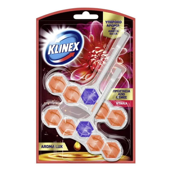 Αρωματικό Block για WC Aroma Luxe Ντάλια KLINEX 2τμχ (2x50gr)