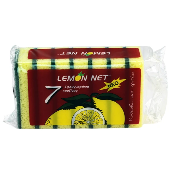 Σφουγγάρι Κουζίνας LEMON NET 7τμχ