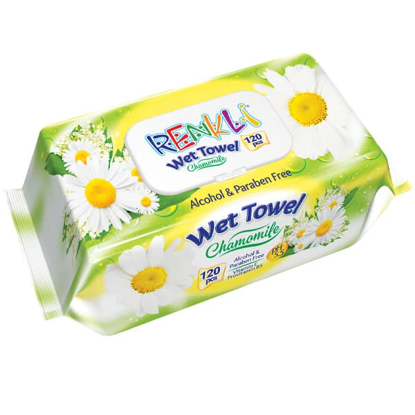 Μωρομάντηλα με Καπάκι 120τμχ Chamomile RENKLI 1τμχ