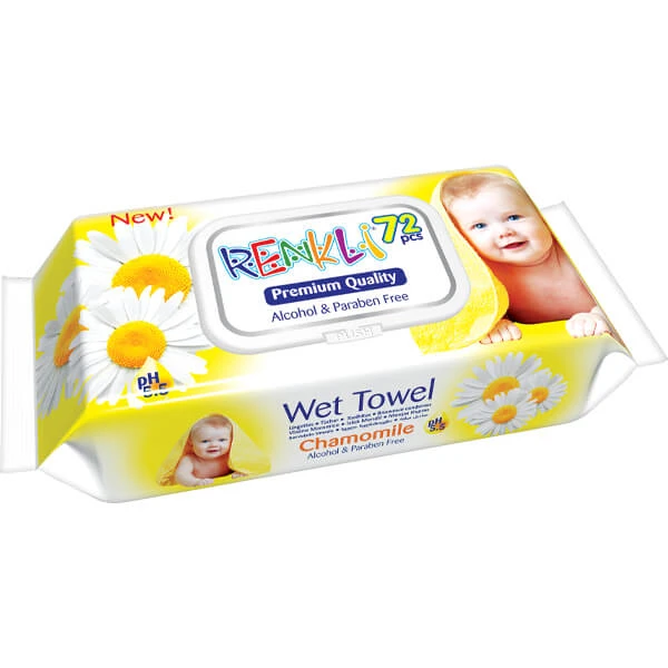 Μωρομάντηλα με Καπάκι 72τμχ Chamomile RENKLI 1τμχ