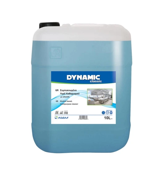 Υγρό Γενικού Καθαρισμού Συμπυκνωμένο με Ήπια Λιποδιαλυτική Δράση και Αλκοόλη DYNAMIC 5lt