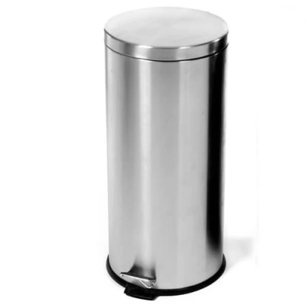 Κάδος Απορριμμάτων με Πεντάλ Inox 30lit 1τμχ