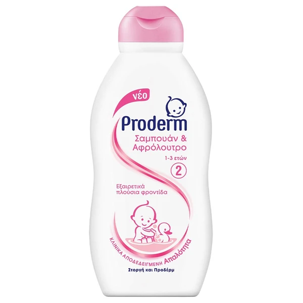 Σαμπουάν & Αφρόλουτρο 1-3 Ετών PRODERM 200ml