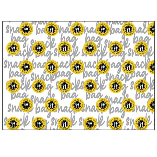 Χαρτί Περιτυλίγματος Τυπωμένο Snack Tasty 23x30cm 10kg