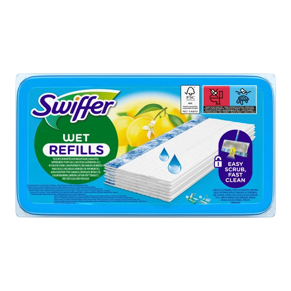 Πανάκια Ανταλλακτικά Υγρά SWIFFER 10τμχ