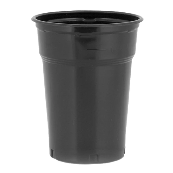 Ποτήρι Freddo Μαύρο No 504 LUX PLAST 50τμχ