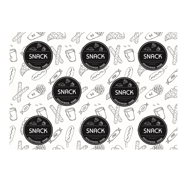 Χαρτί Περιτυλίγματος Τυπωμένο Snack 20x30cm 10kg