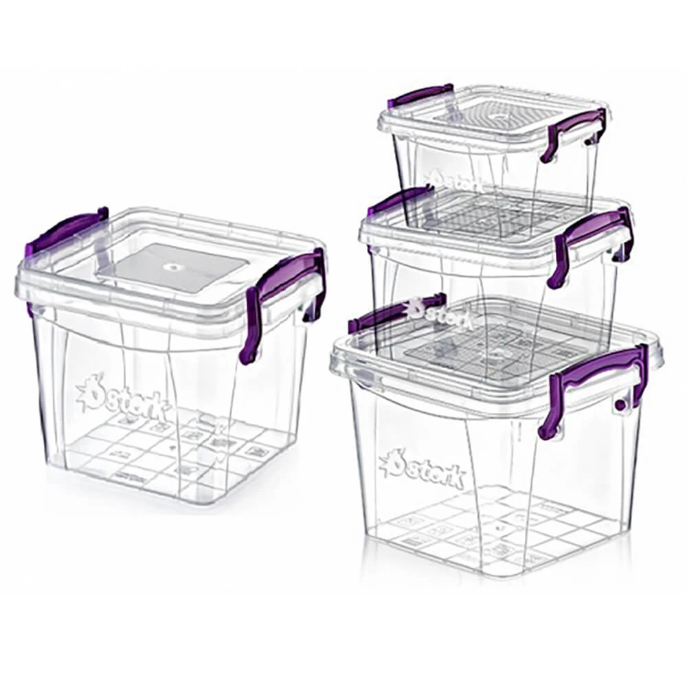 Φαγητοδοχείο Τετράγωνο Σετ STERK 4τμχ