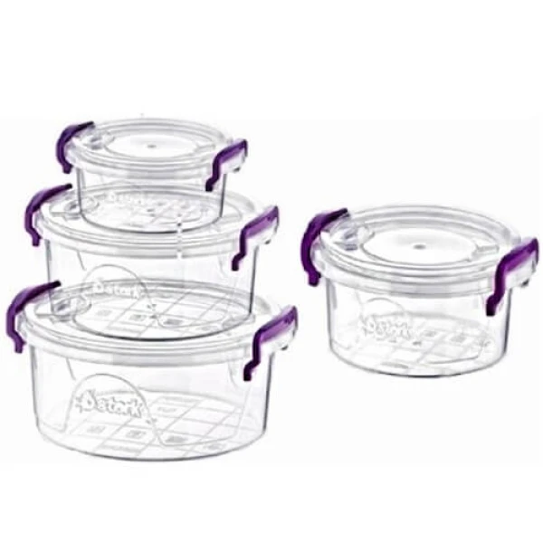 Φαγητοδοχείο Στρογγυλό Σετ STERK 4τμχ