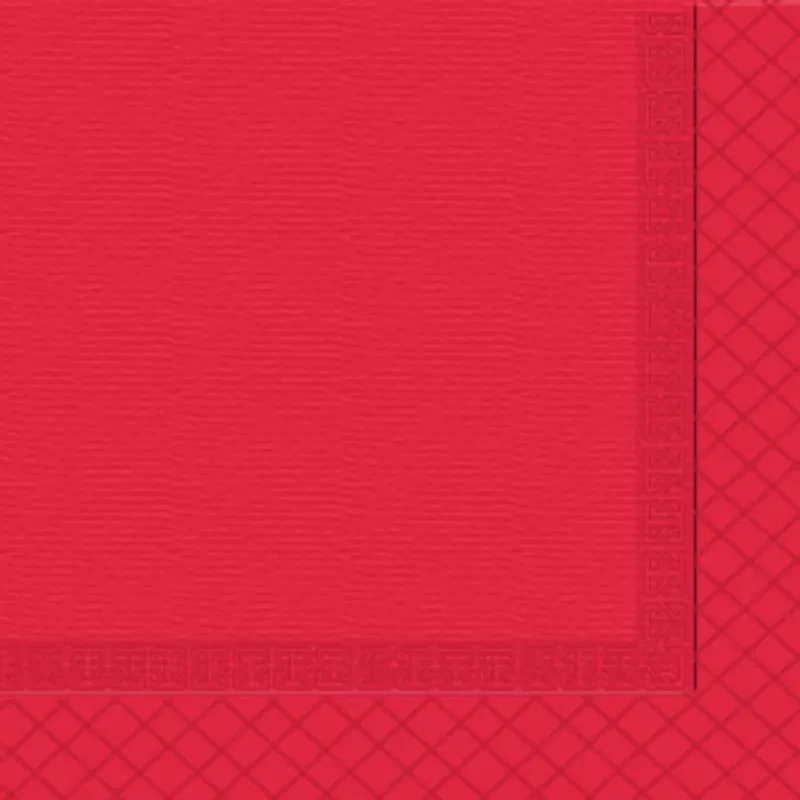 Χαρτοπετσέτα Πολυτελείας Κόκκινη 24x24cm NATURAL SOFT 667τμχ (6x667τμχ)