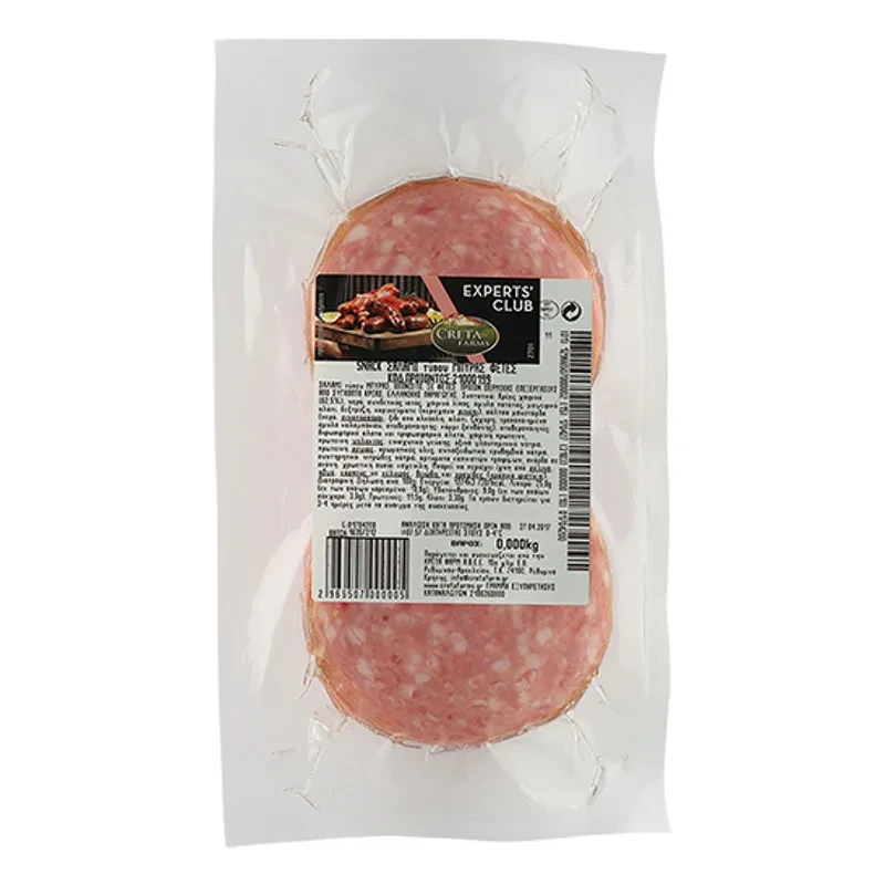 Σαλάμι Τύπου Μπύρας σε Φέτες Experts Club CRETA FARM 600gr