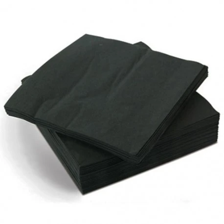 Χαρτοπετσέτα Πολυτελείας 2φυλλη Μαύρη 33x33cm NATURAL SOFT 100τμχ (24x100τμχ)