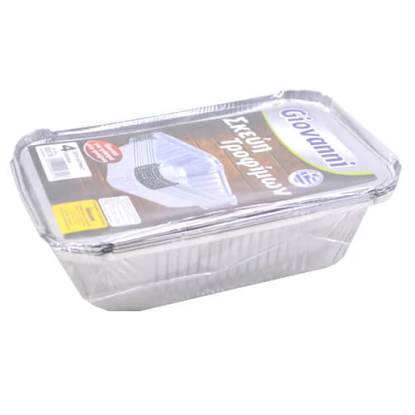 Σκεύος Αλουμινίου & Καπάκι No162 R45L GIOVANNI 4τμχ