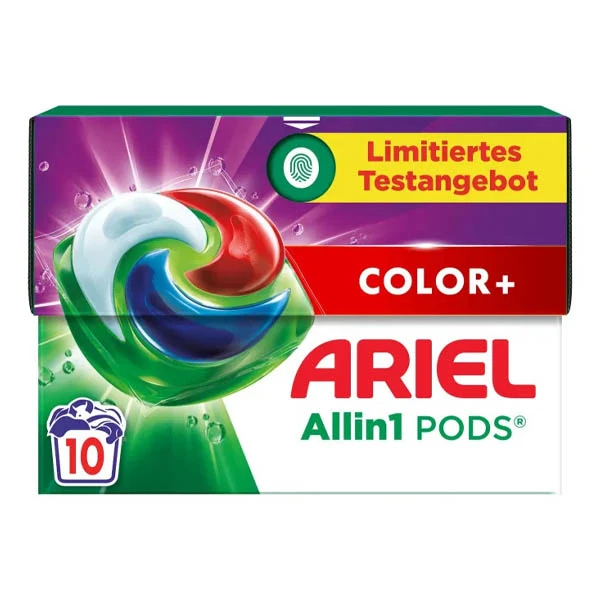 Ταμπλέτες Πλυντηρίου Ρούχων All in 1 Color ARIEL 10τμχ