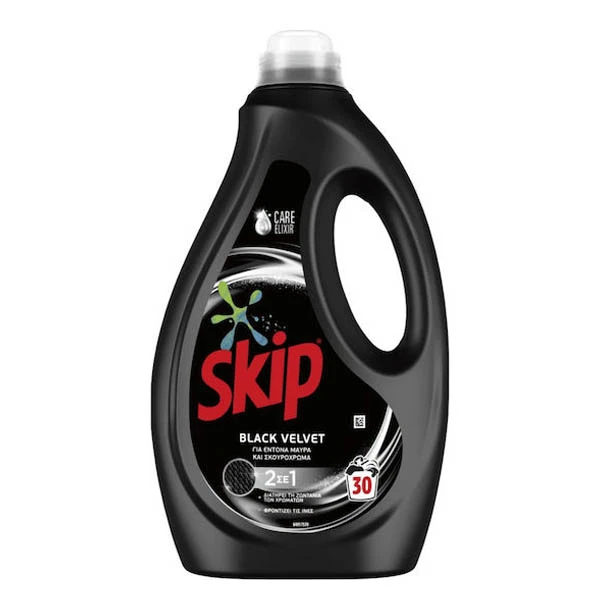 Υγρό Πλυντηρίου Ρούχων 30μεζ. Black Velvet SKIP 1,5lt