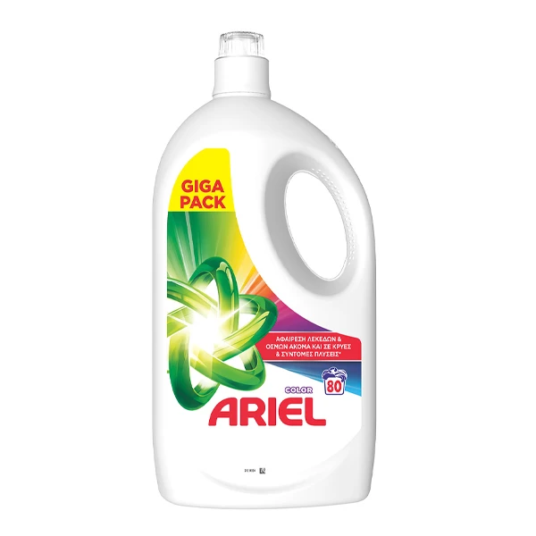 Υγρό Πλυντηρίου Ρούχων 80μεζ. Color ARIEL 3,6lt