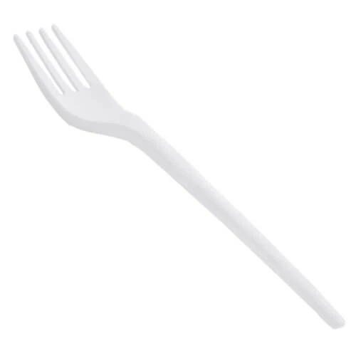 Πιρούνι Φαγητού Λευκό ECOCARE 10τμχ