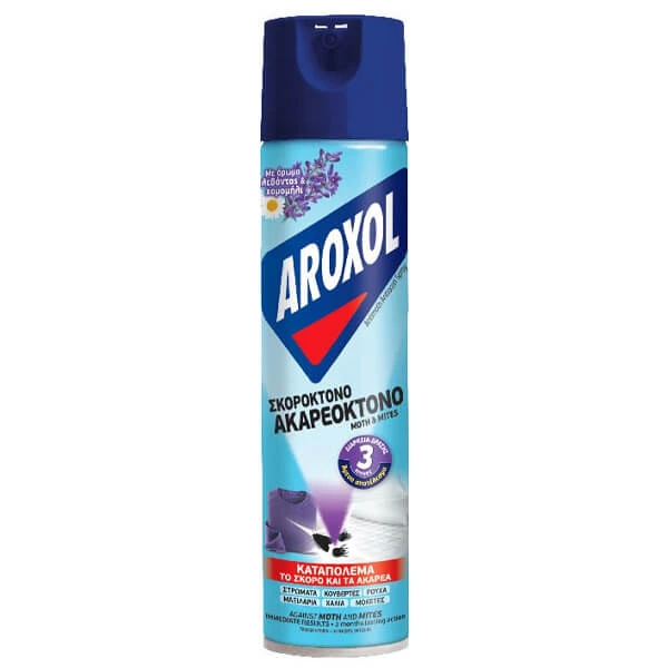 Εντομοκτόνο Spray για Ακάρεα & Σκόρους Antiacari Λεβάντα AROXOL 300ml