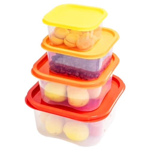 Φαγητοδοχείο Τετράγωνο Σετ Curcubeu STERK 4τμχ