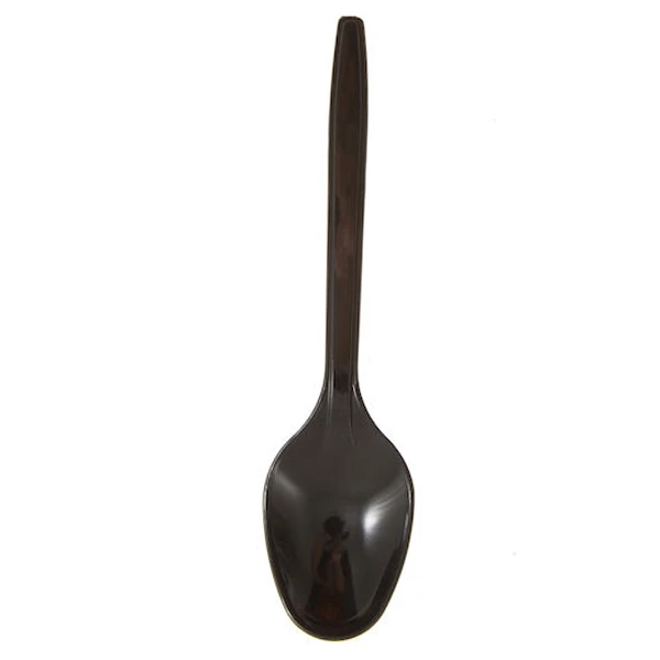 Κουτάλια Μαύρα Επαναχρησιμοποιούμενα 18cm 1/1 LUX PLAST 100τμχ