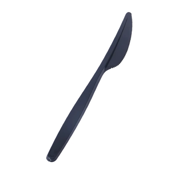 Μαχαίρια Μαύρα Επαχανρησιμοποιούμενα 18cm 1/1 LUX PLAST 100τμχ