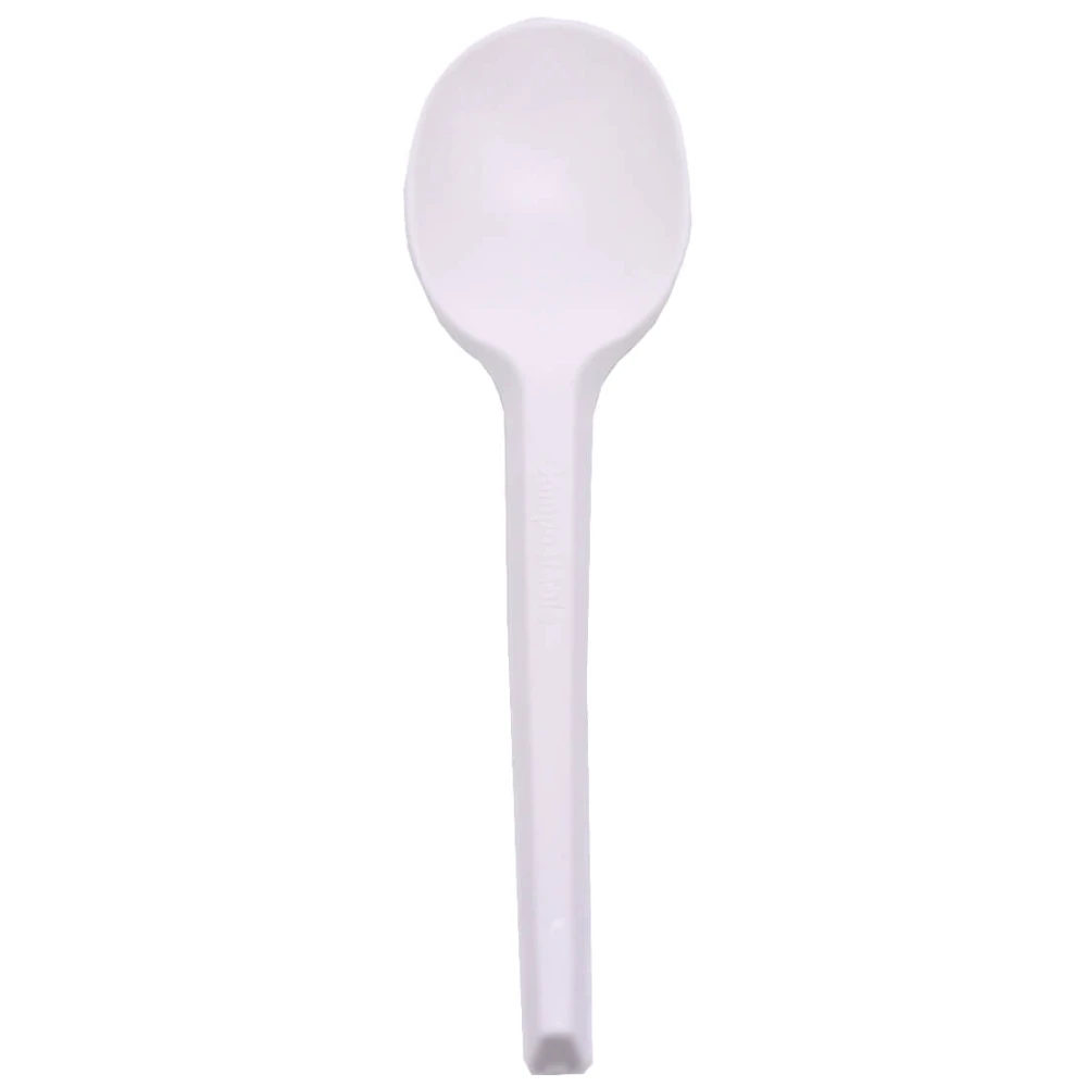 Κουτάλι Φαγητού Λευκό 16,5cm ECOCARE 10τμχ