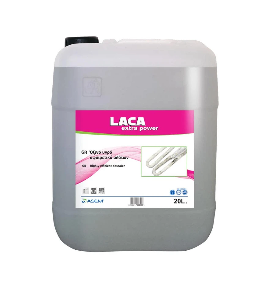 Όξινο Υγρό Αφαιρετικό Aλάτων Laca Extra Power ASEM 20lt