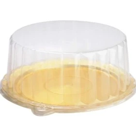 Δίσκος με Καπάκι Ρηχός Διάφανος 25cm DK GROUP 5τμχ