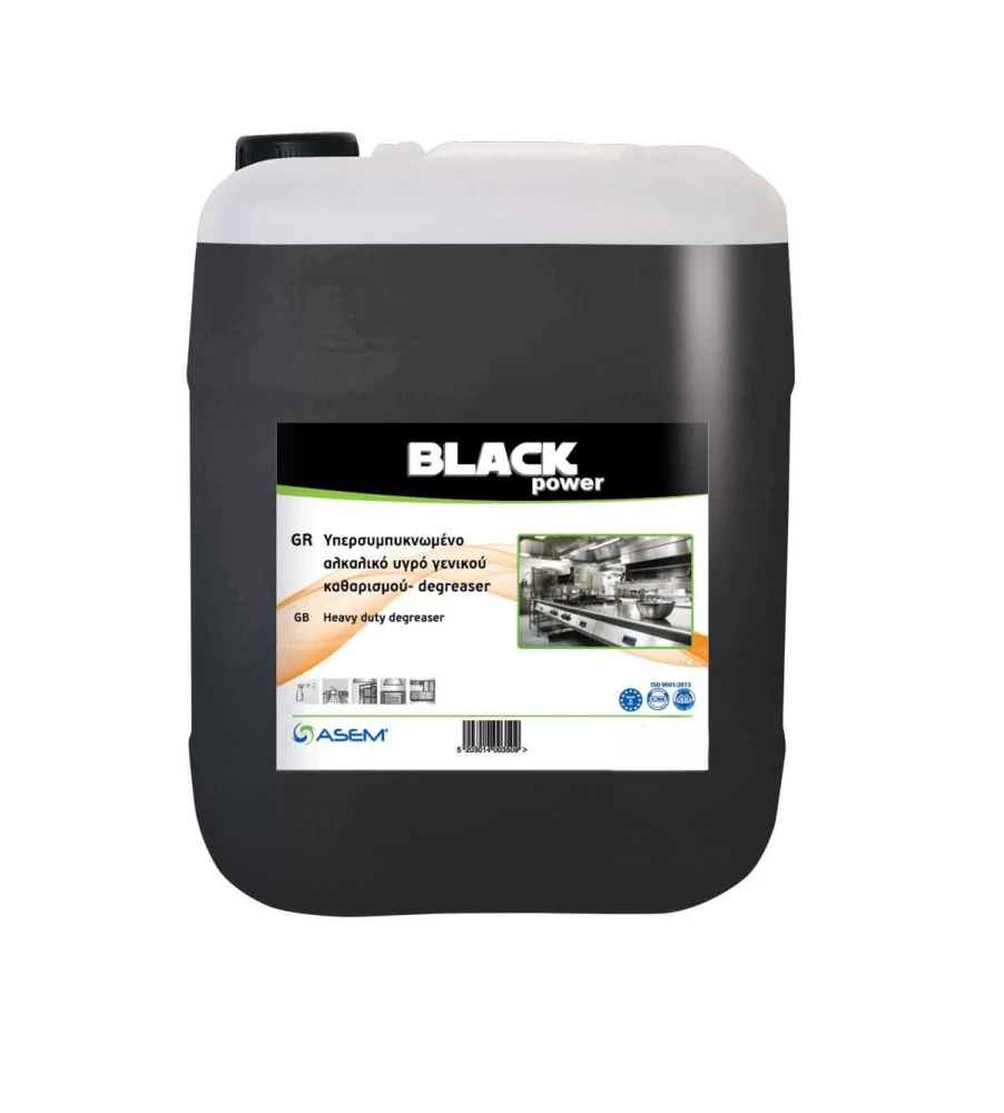 Αλκαλικό Καθαριστικό Γενικού Καθαρισμού Black Power Degreaser ASEM 5lt