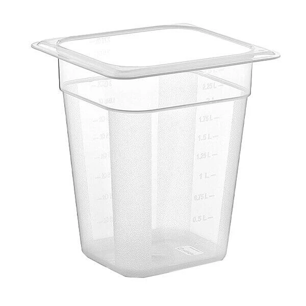 Δοχείο Τροφίμων PP GN1/6-20cm GNPP-16200 Χωρίς Καπάκι 1τμχ