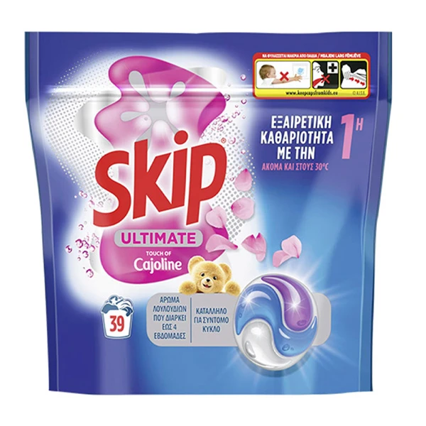 Ταμπλέτες Πλυντηρίου Ρούχων Trio Cajoline SKIP 39τμχ