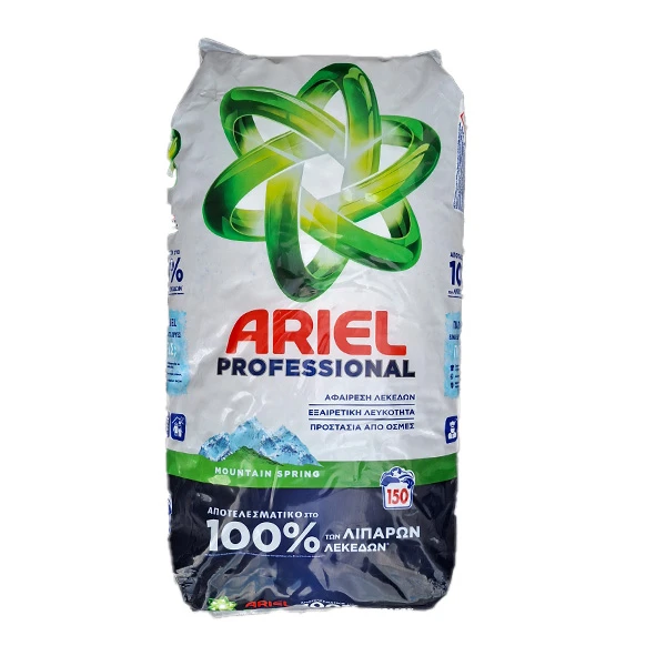 Σκόνη Πλυντηρίου Ρούχων 150μεζ. Mountain Spring ARIEL 9,75kg