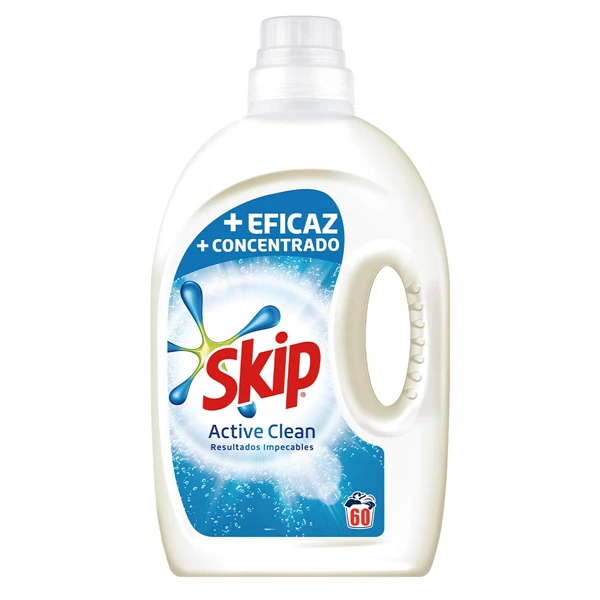 Υγρό Πλυντηρίου Ρούχων 60μεζ. Active Clean Εισαγωγής SKIP 3lt