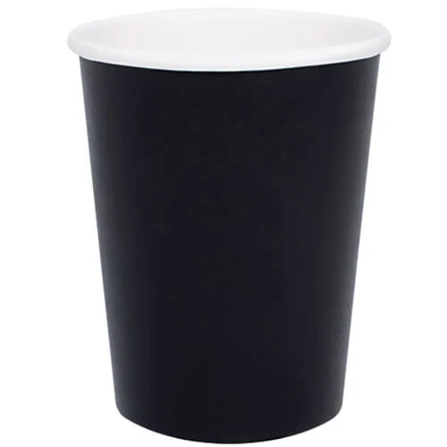 Ποτήρι Χάρτινο Μαύρο 8oz Single Wall 50τμχ