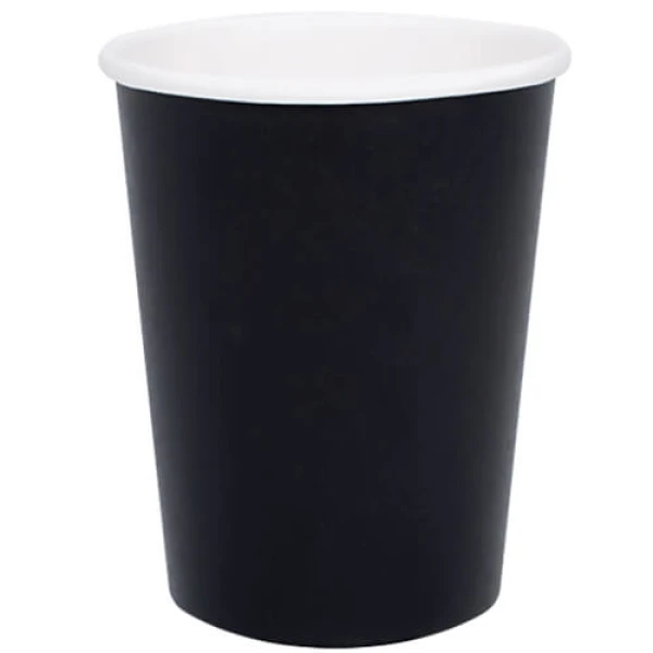 Ποτήρι Χάρτινο Μαύρο 8oz Single Wall 50τμχ
